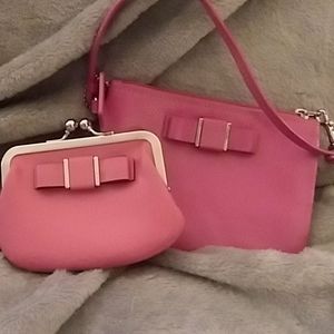 Coach Darcy kisslock and wristlet